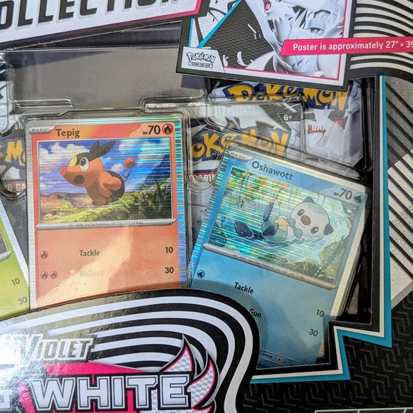 NEW Pokemon Black Bolt White Flare Unova Poster Collection, Factory Sealed Cards - Picture 2 of 9